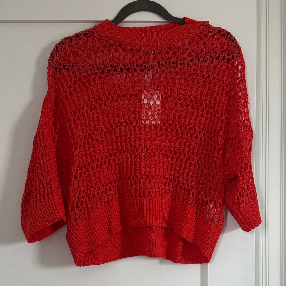 Madewell Relaxed Open Stitch Sweater Tee